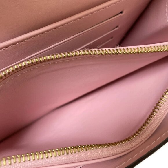 Auth LOUIS VUITTON Portofoil Sala Compact M90926 Rose Ballerine Monogram Vernis - Picture 4 of 9